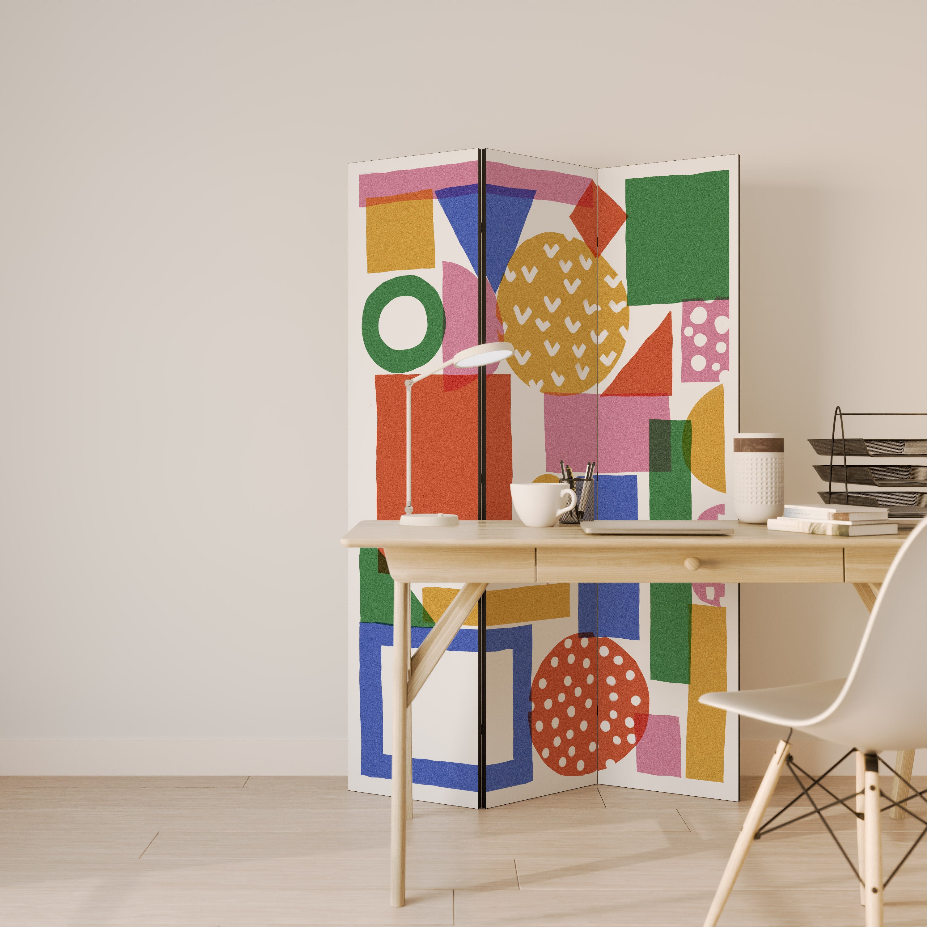 GEOMETRIC GLIMMER 3-teiliger Paravent