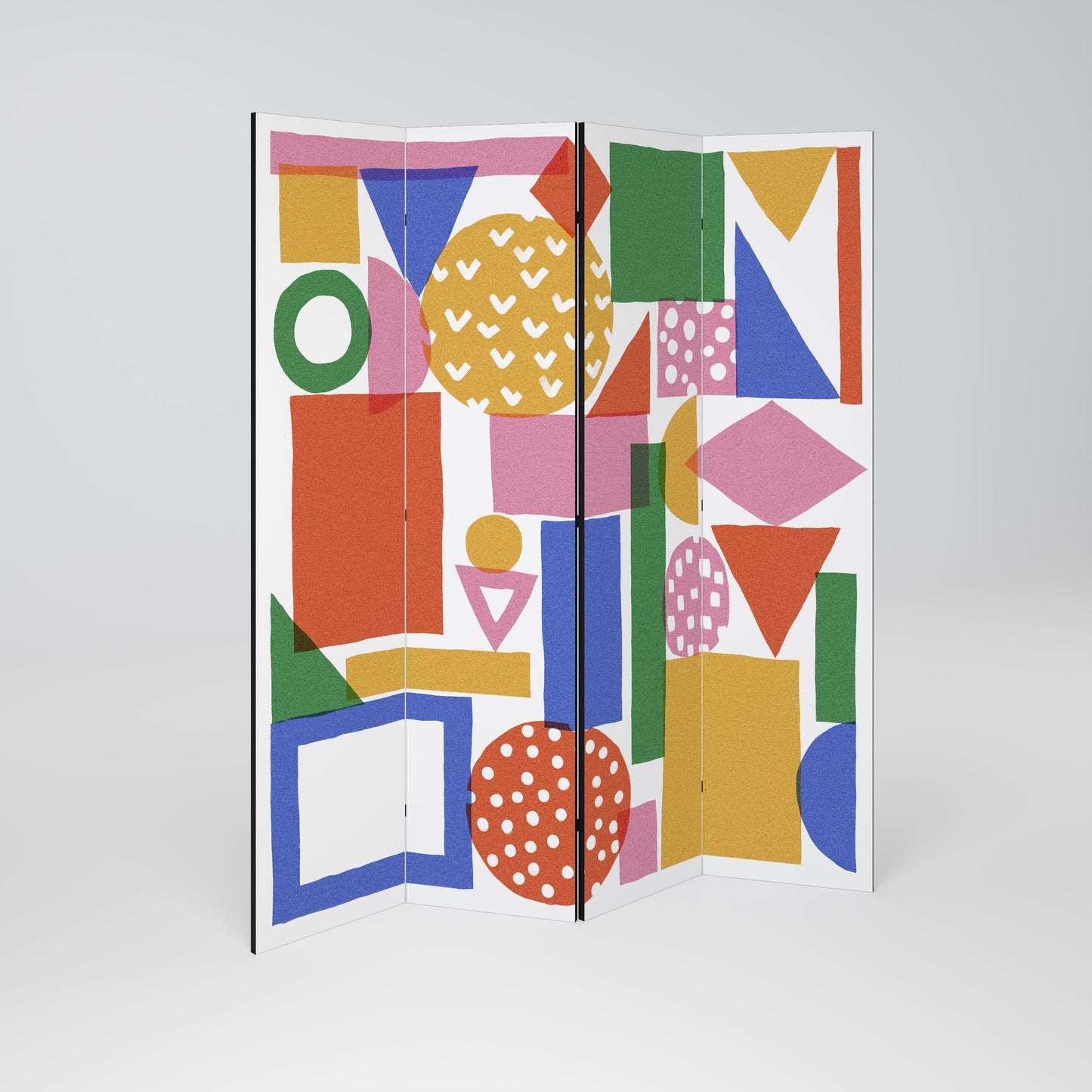 GEOMETRIC GLIMMER 4-teiliger Paravent