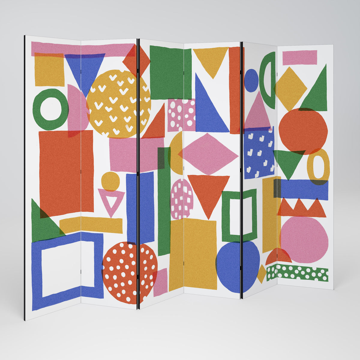 GEOMETRIC GLIMMER 6-teiliger Paravent