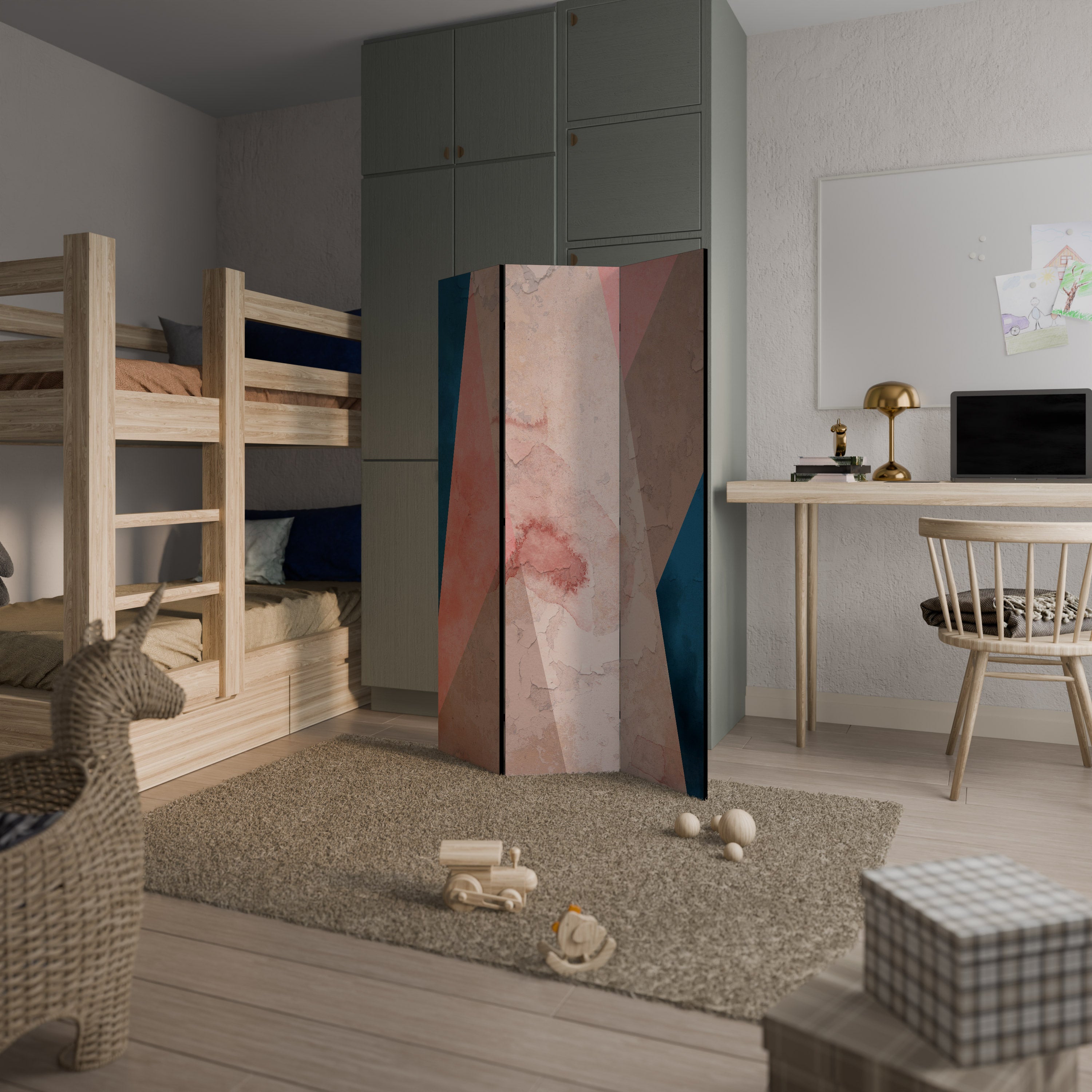 PEONY INTERIOR 3-teiliger Paravent