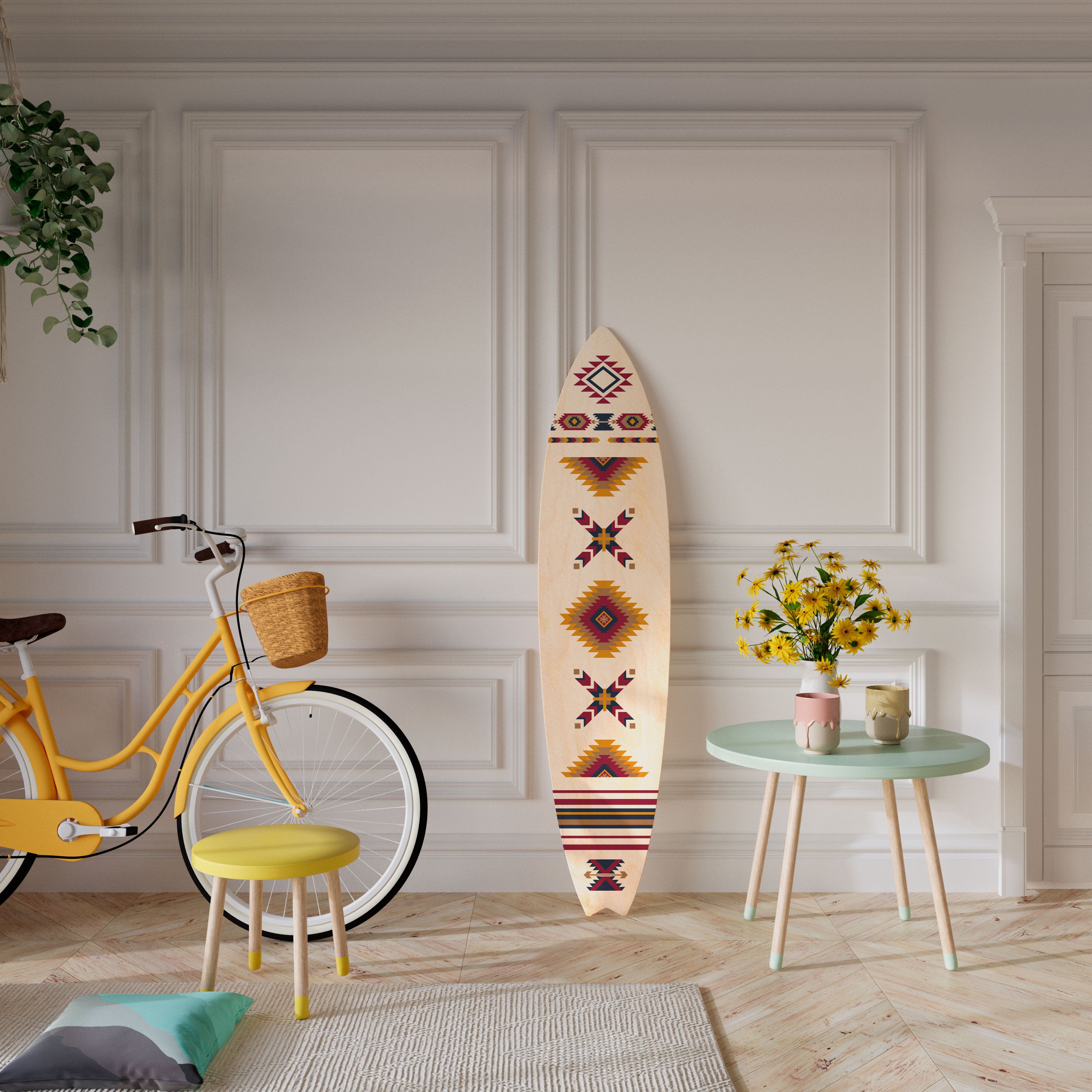 ETHNIC TEASER Deko-Surfboard