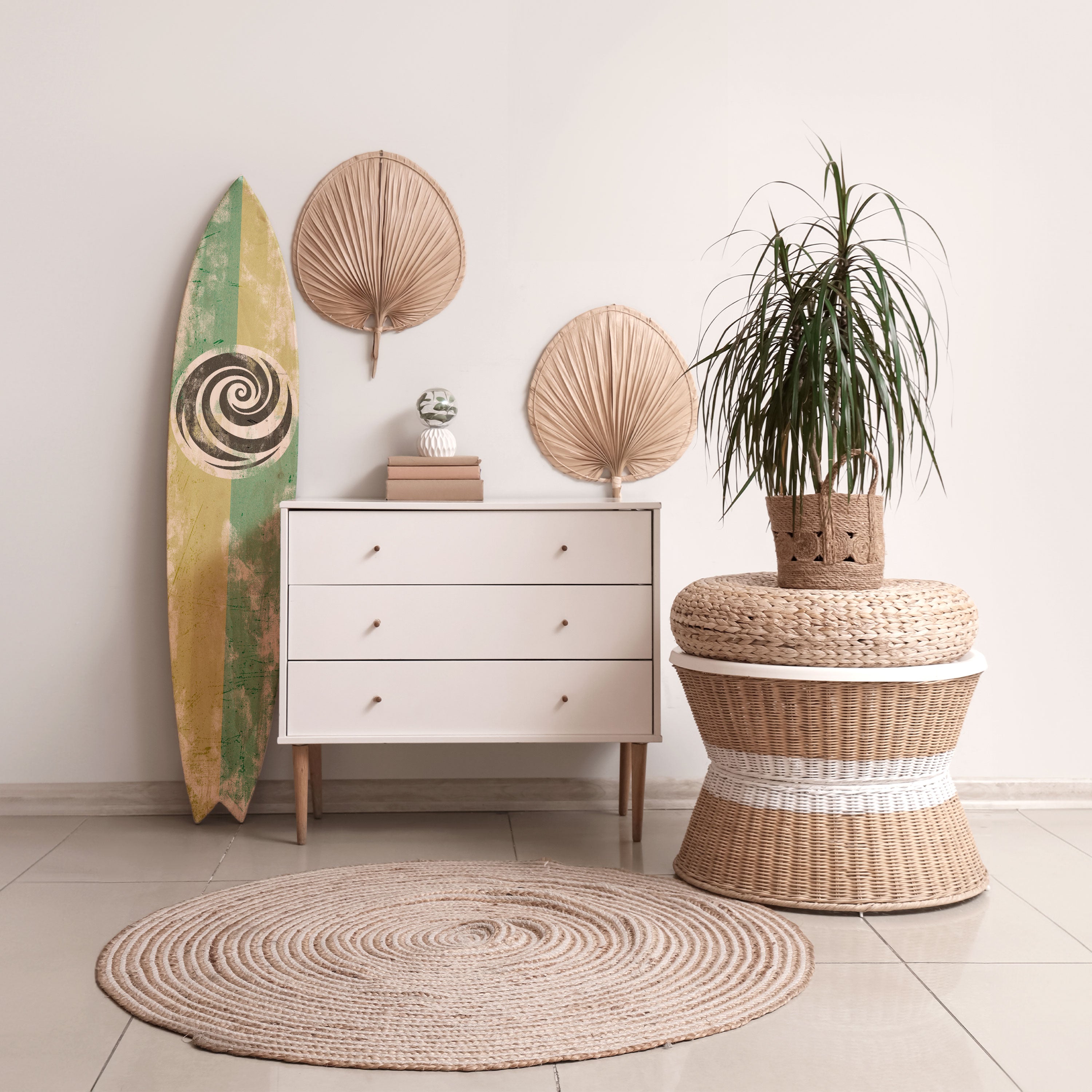 CURLY MODE Deko-Surfboard