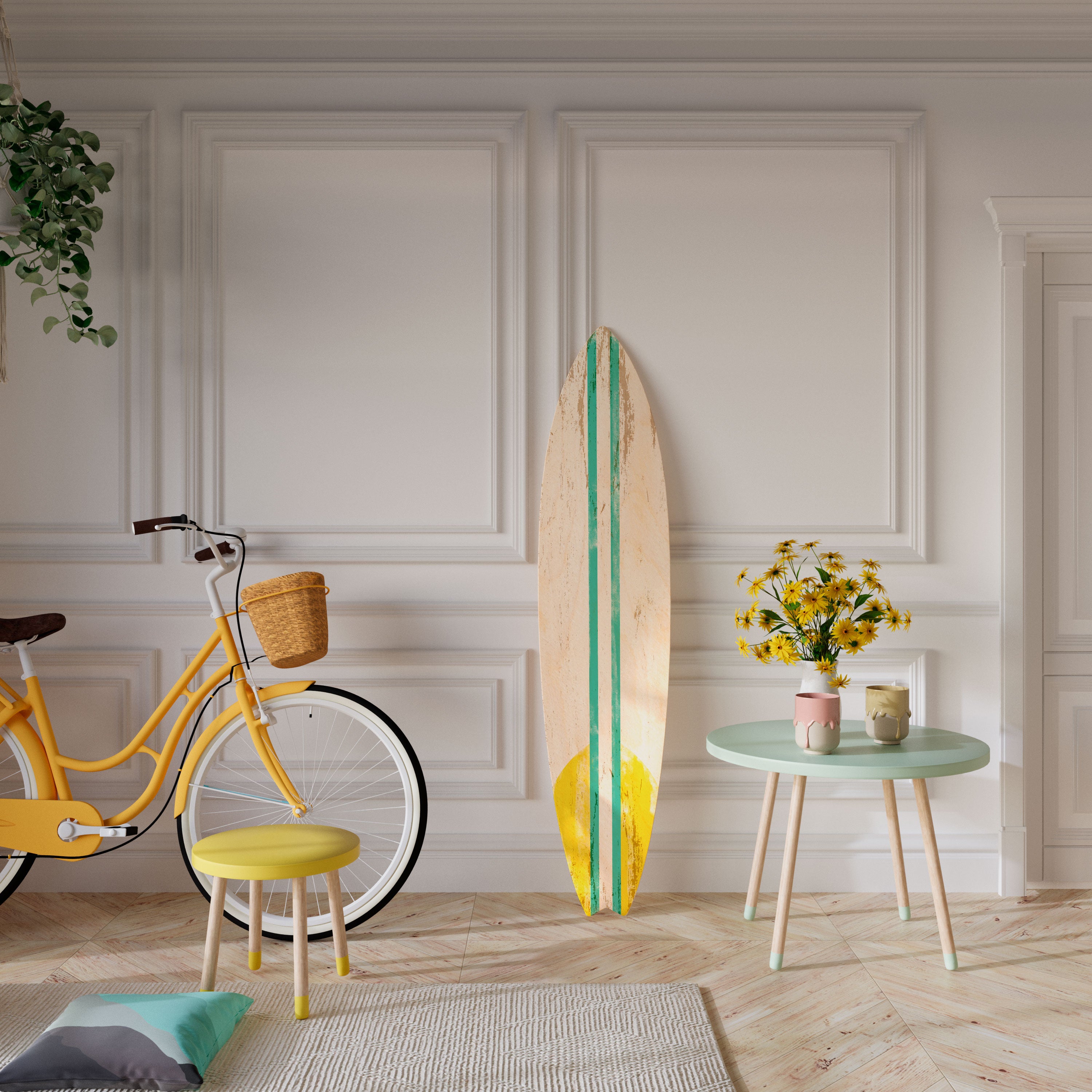SUNSET RIDER Deko-Surfboard