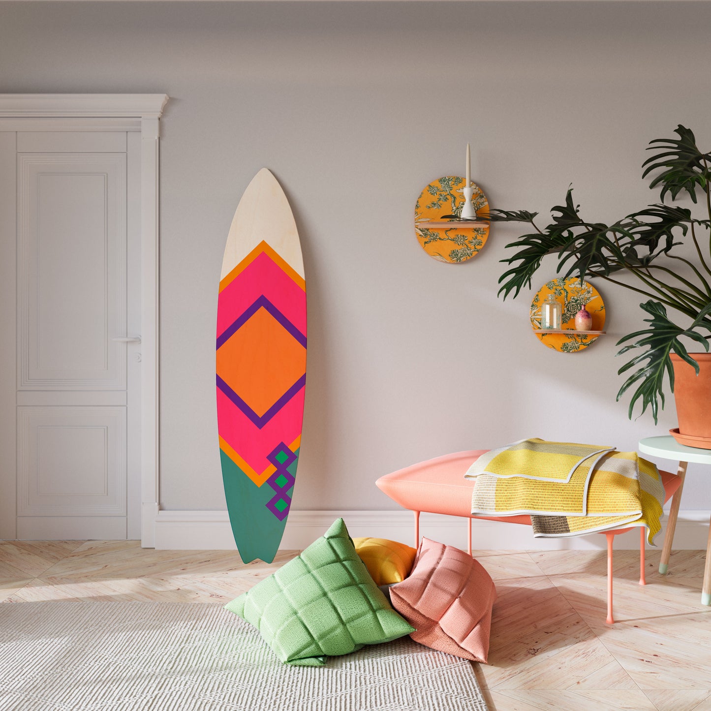 LUMINOUS BRILLIANCE Deko-Surfboard