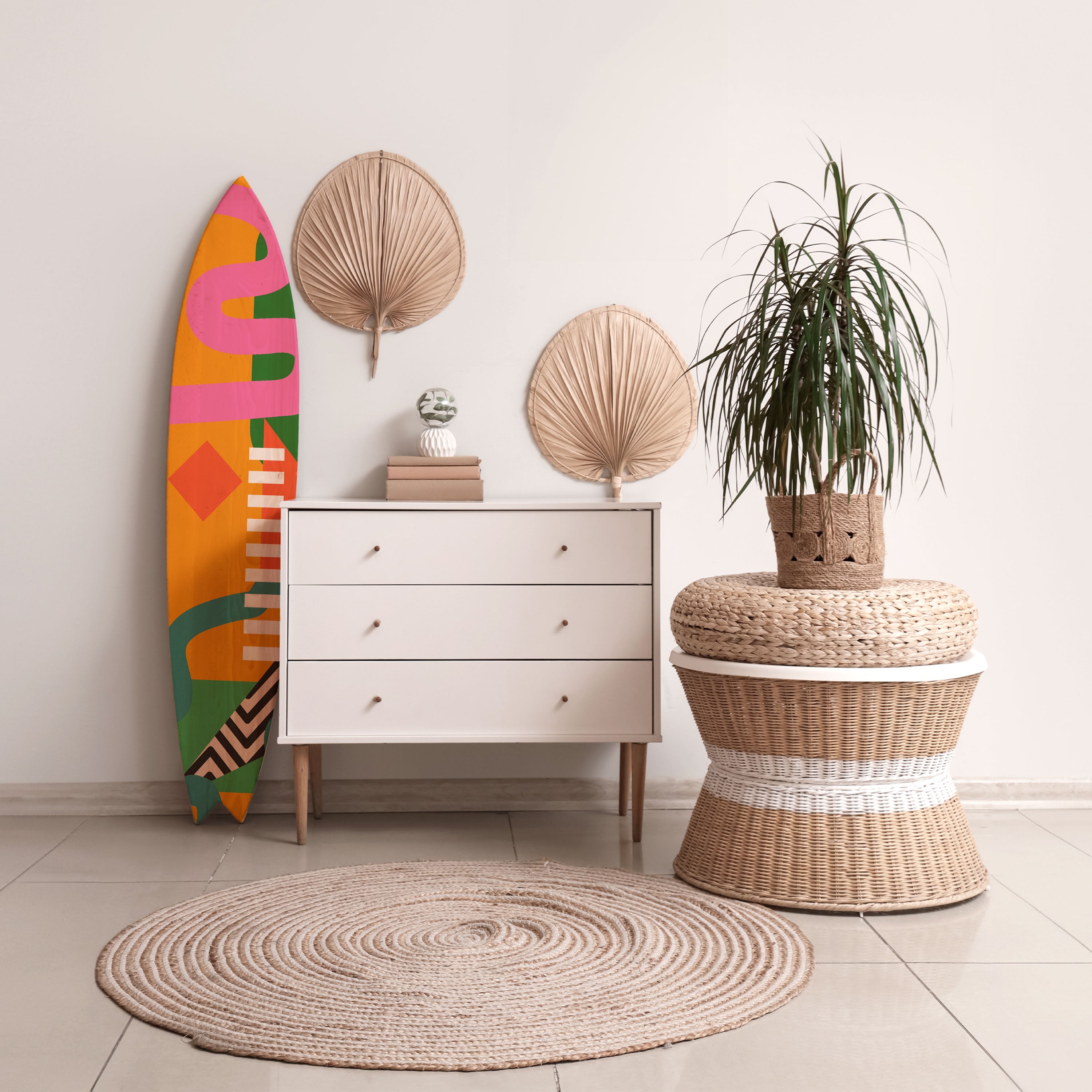 VIBRANT ENERGY Deko-Surfboard