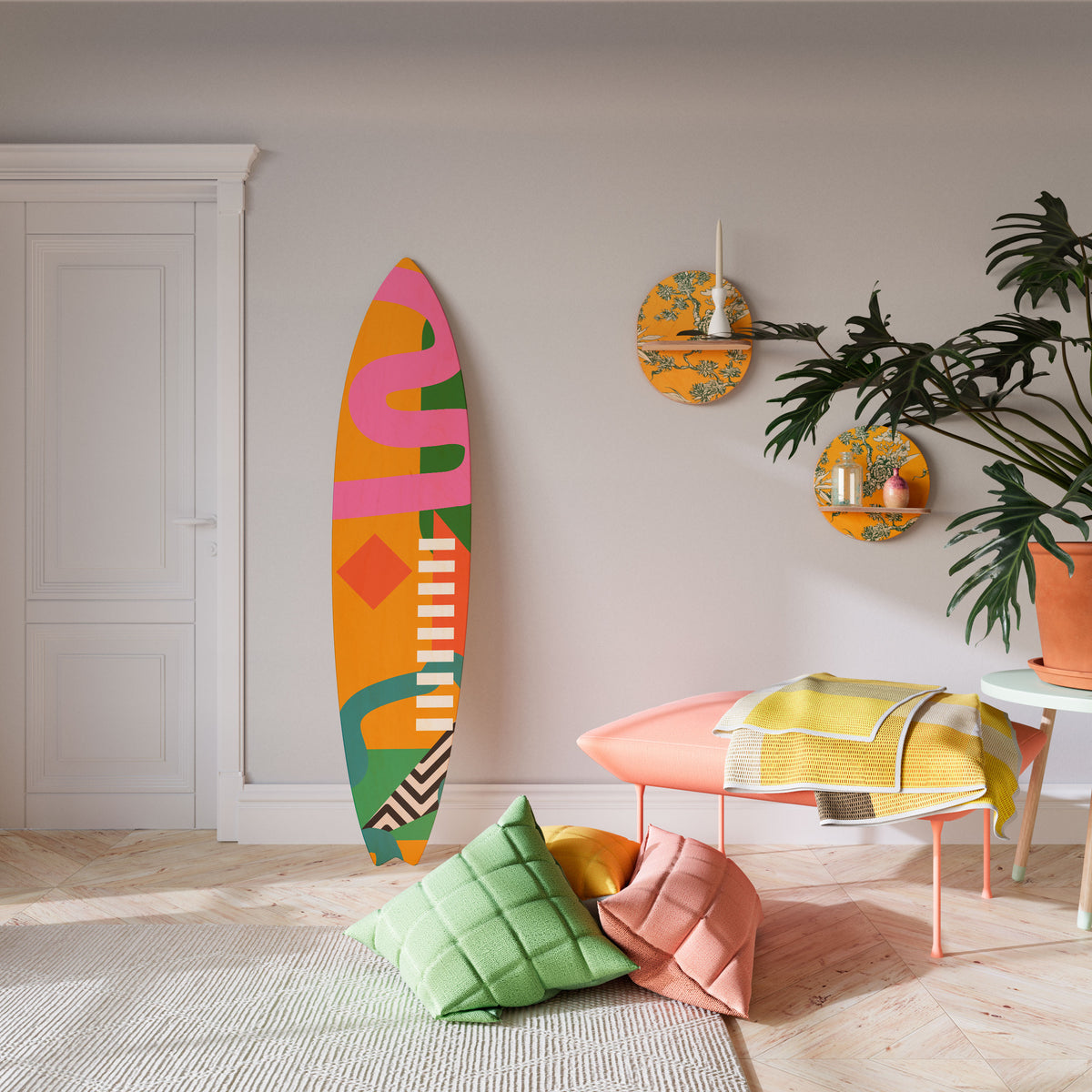 VIBRANT ENERGY Surfboard Decorative Panel