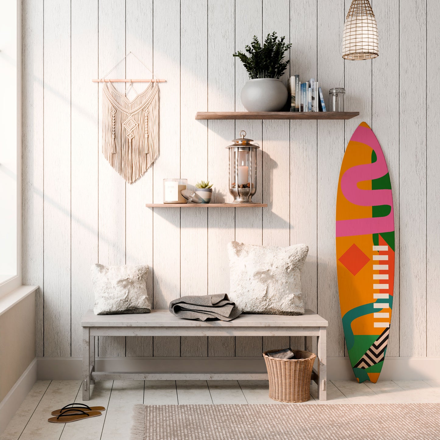 VIBRANT ENERGY Deko-Surfboard
