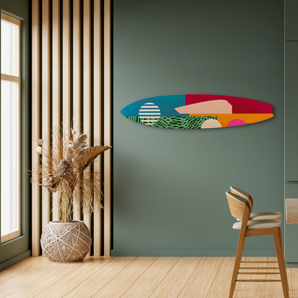 VIVID VIBES Deko-Surfboard