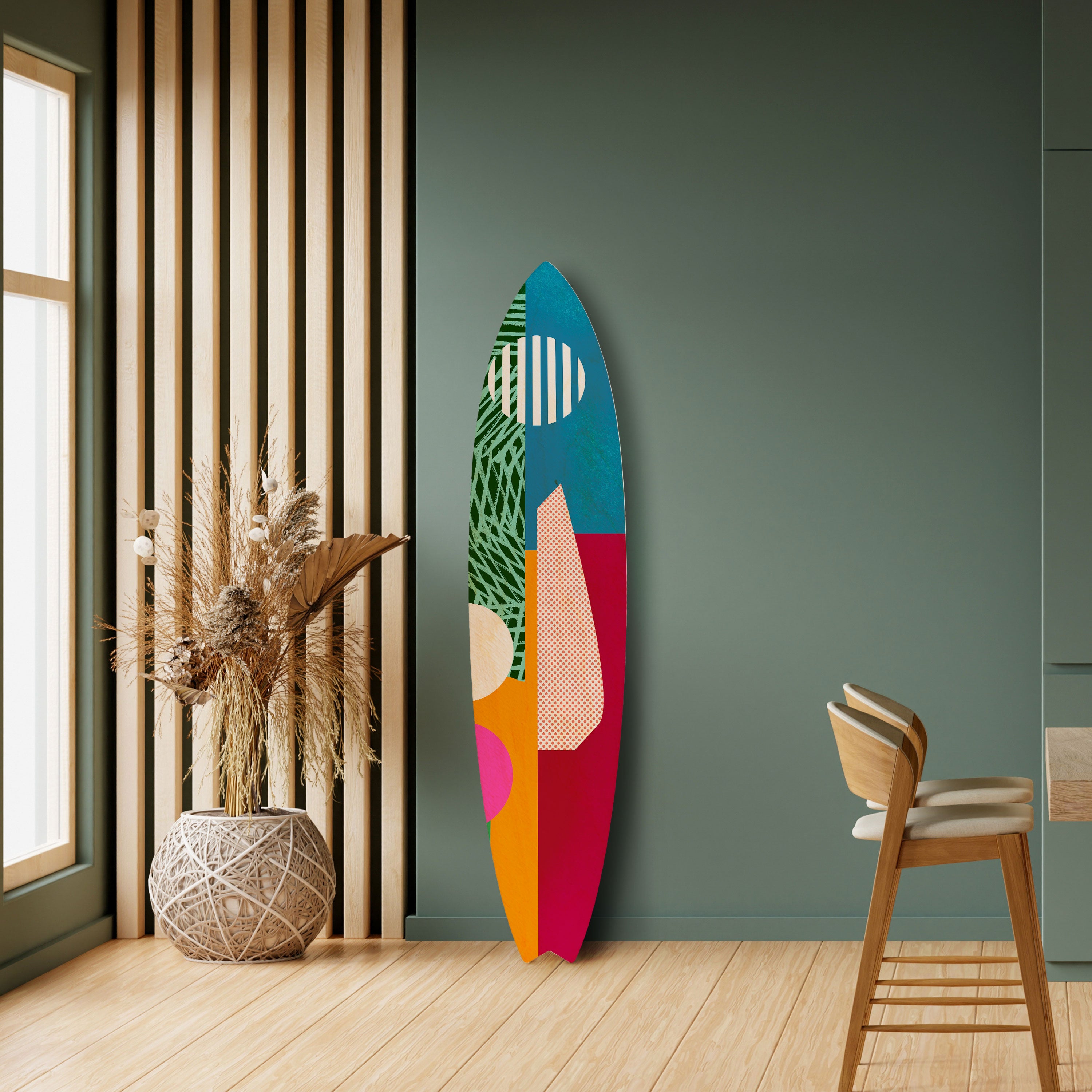 VIVID VIBES Deko-Surfboard