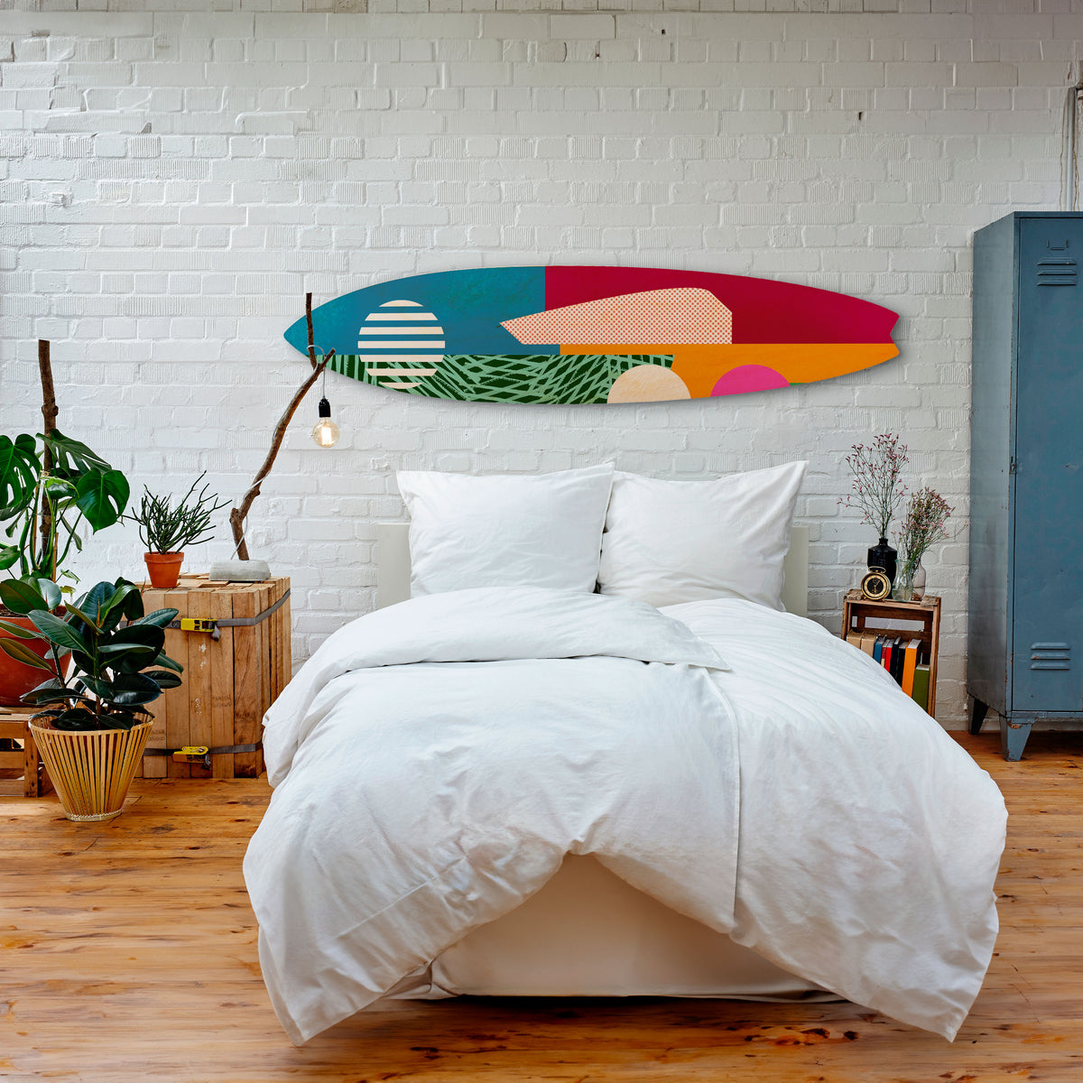 VIVID VIBES Deko-Surfboard