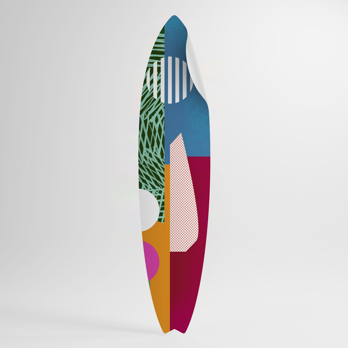 VIVID VIBES Surfboard-Wandsticker