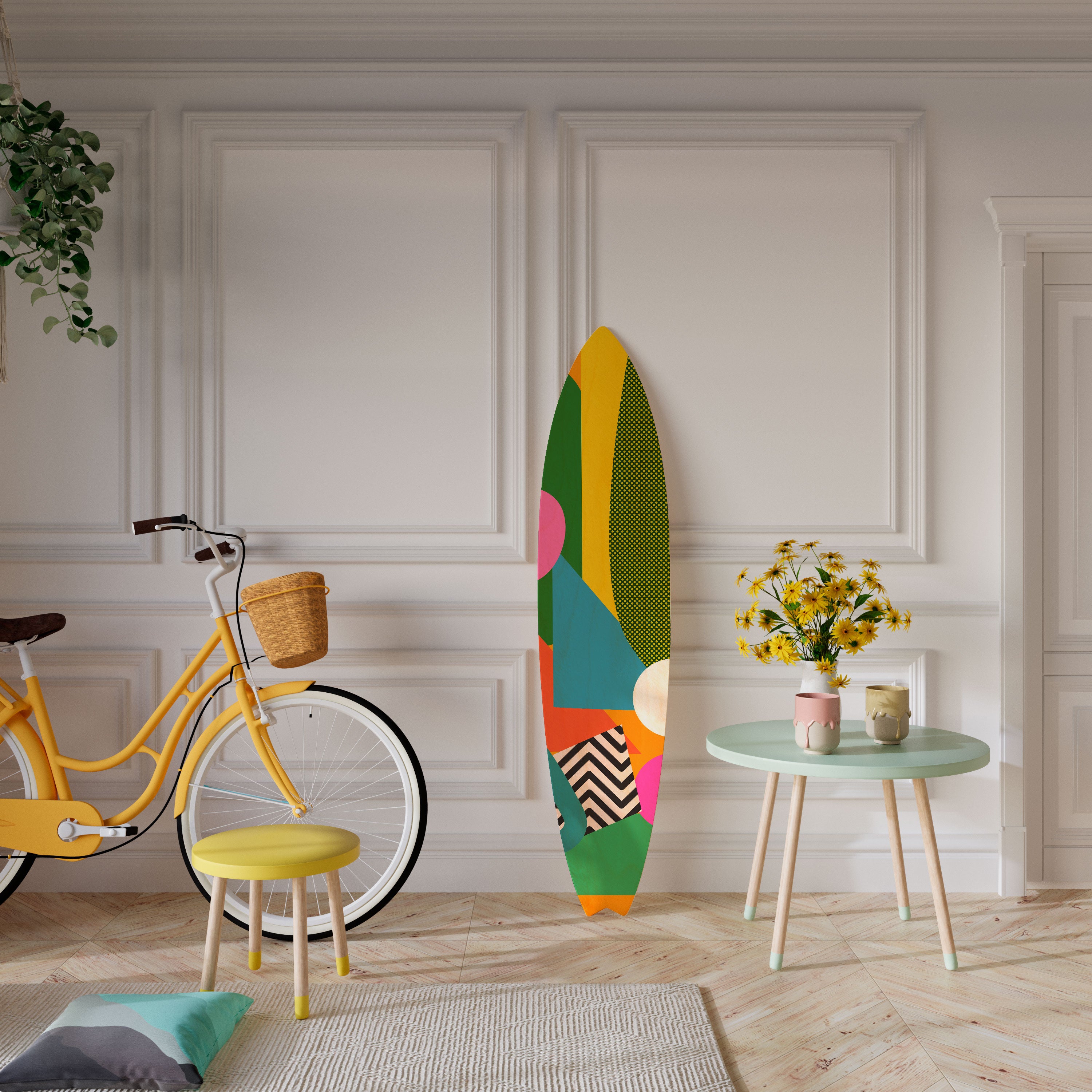 RADIANT HUES Deko-Surfboard