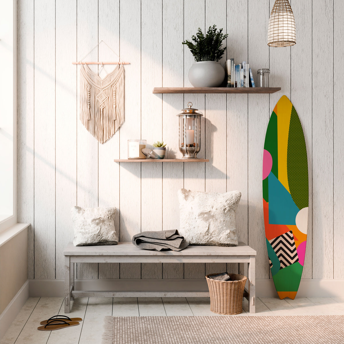 RADIANT HUES Deko-Surfboard
