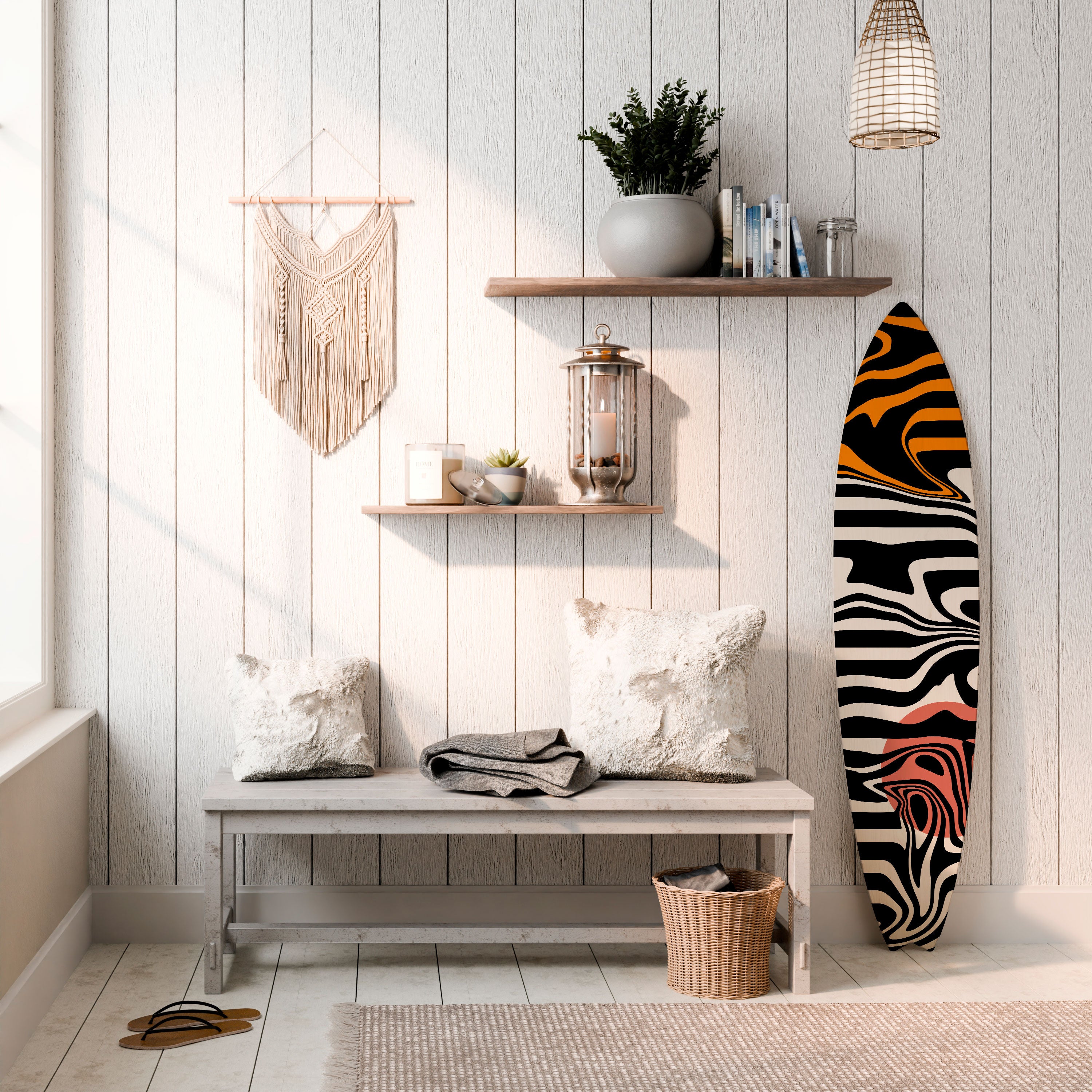 RIPPLE FLOW Deko-Surfboard