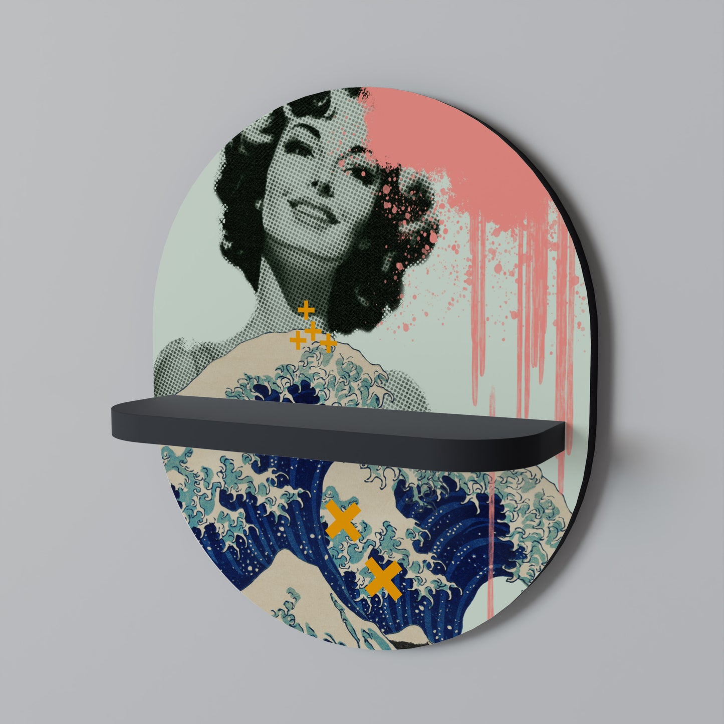 KANAGAWA BEAUTY Dekoratives Wandregal