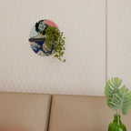 KANAGAWA BEAUTY Ovales Kunstregal in Schwarz