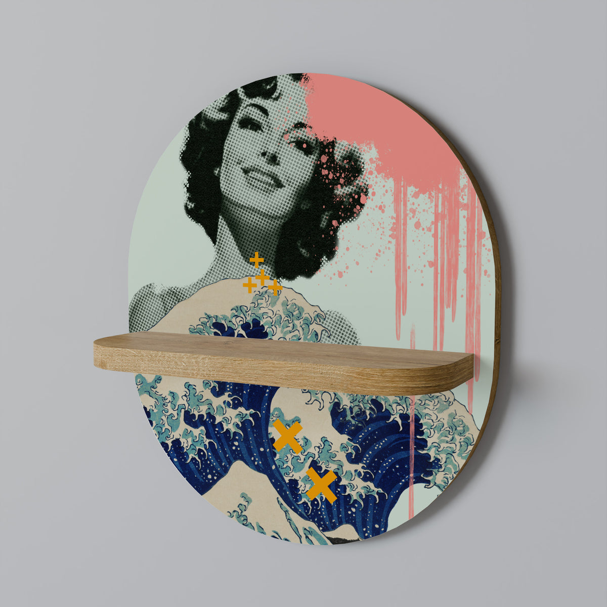 KANAGAWA BEAUTY Dekoratives Wandregal