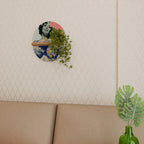 KANAGAWA BEAUTY Ovales Kunstregal in Eiche-Optik