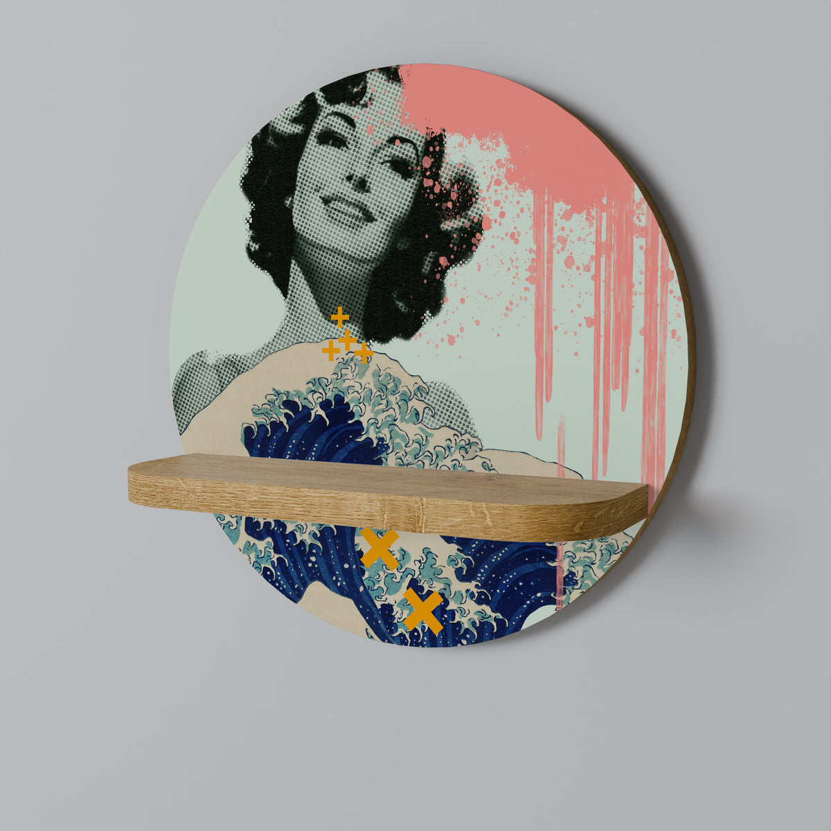 KANAGAWA BEAUTY Dekoratives Wandregal