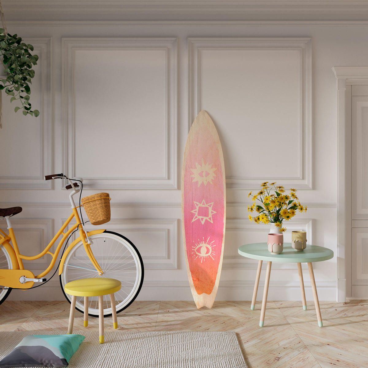 DAZZLING DESIGN Deko-Surfboard