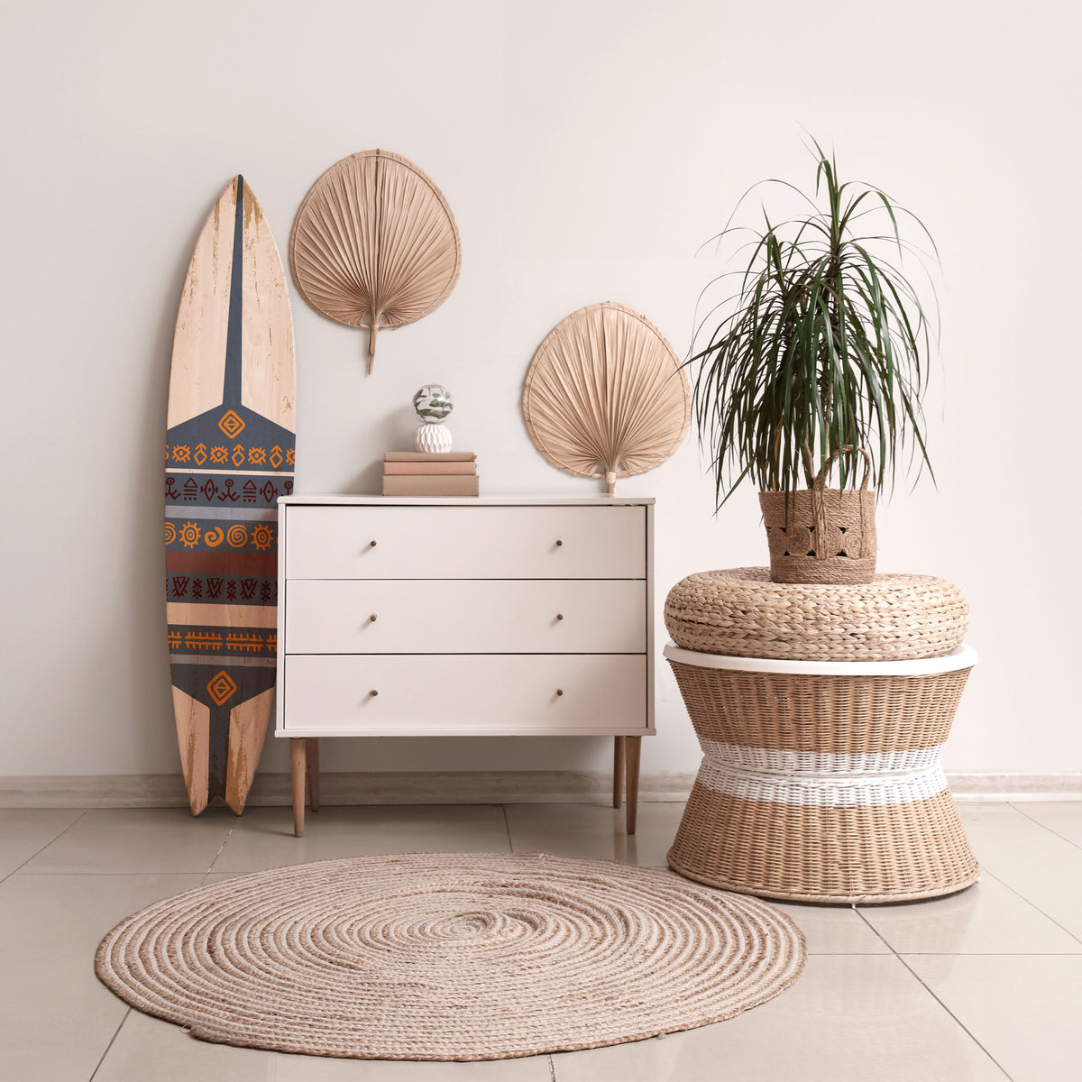 AFRICAN VINTAGE Deko-Surfboard