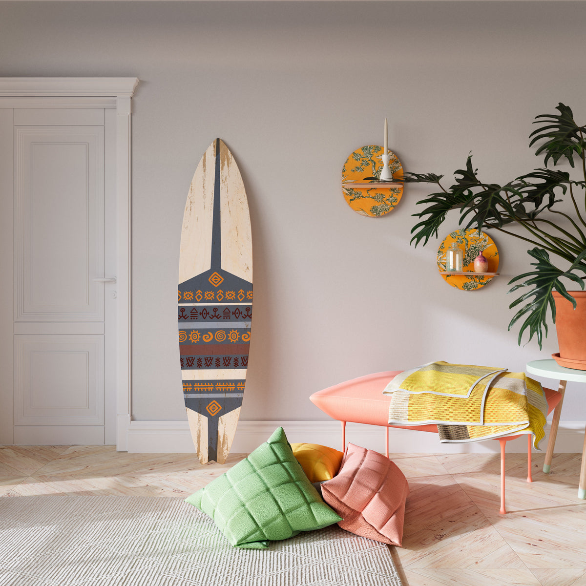 AFRICAN VINTAGE Deko-Surfboard