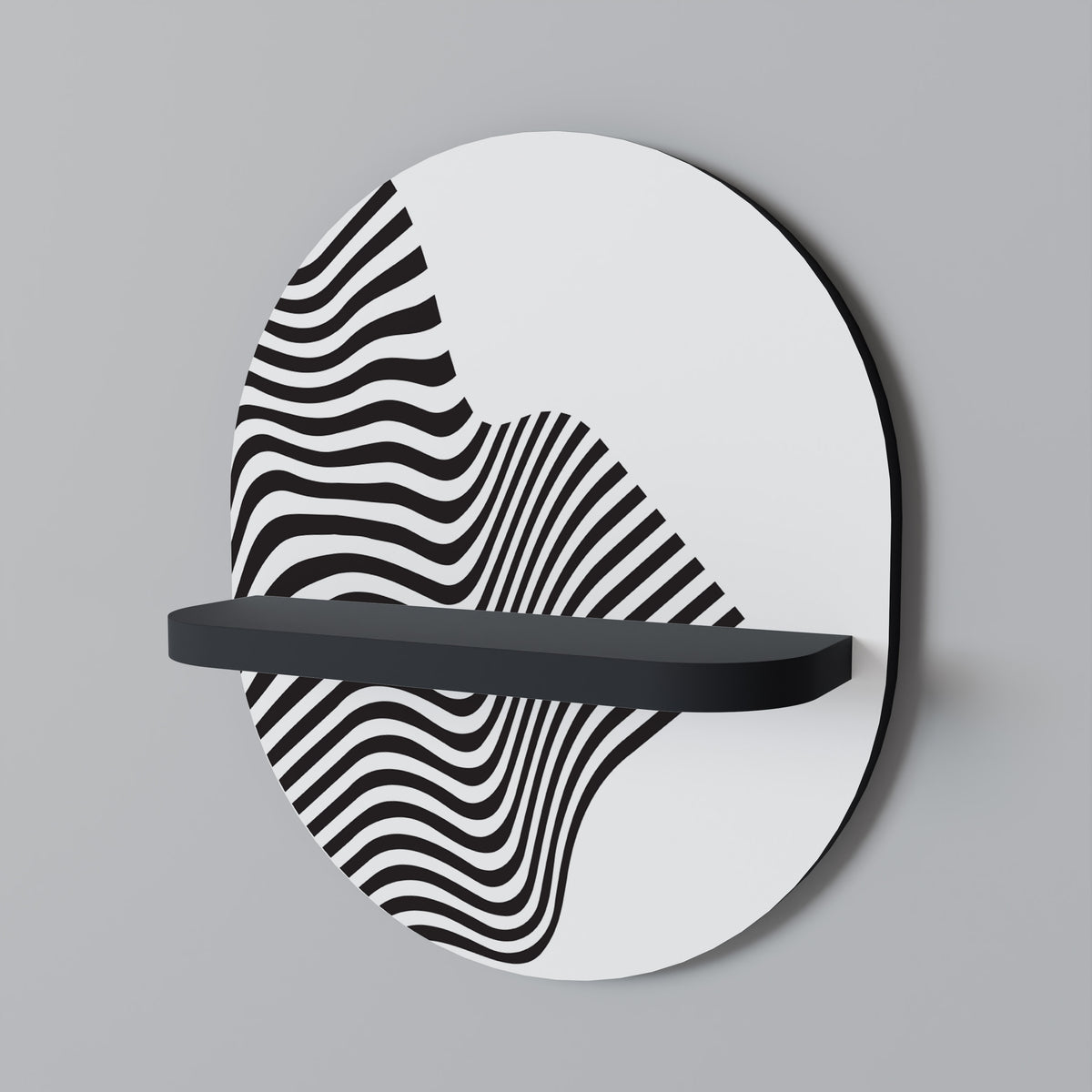 ILLUSIONARY FLOW Dekoratives Wandregal