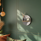 ILLUSIONARY FLOW Ovales Kunstregal in Eiche-Optik