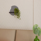 ILLUSIONARY FLOW Rundes Kunstregal in Schwarz