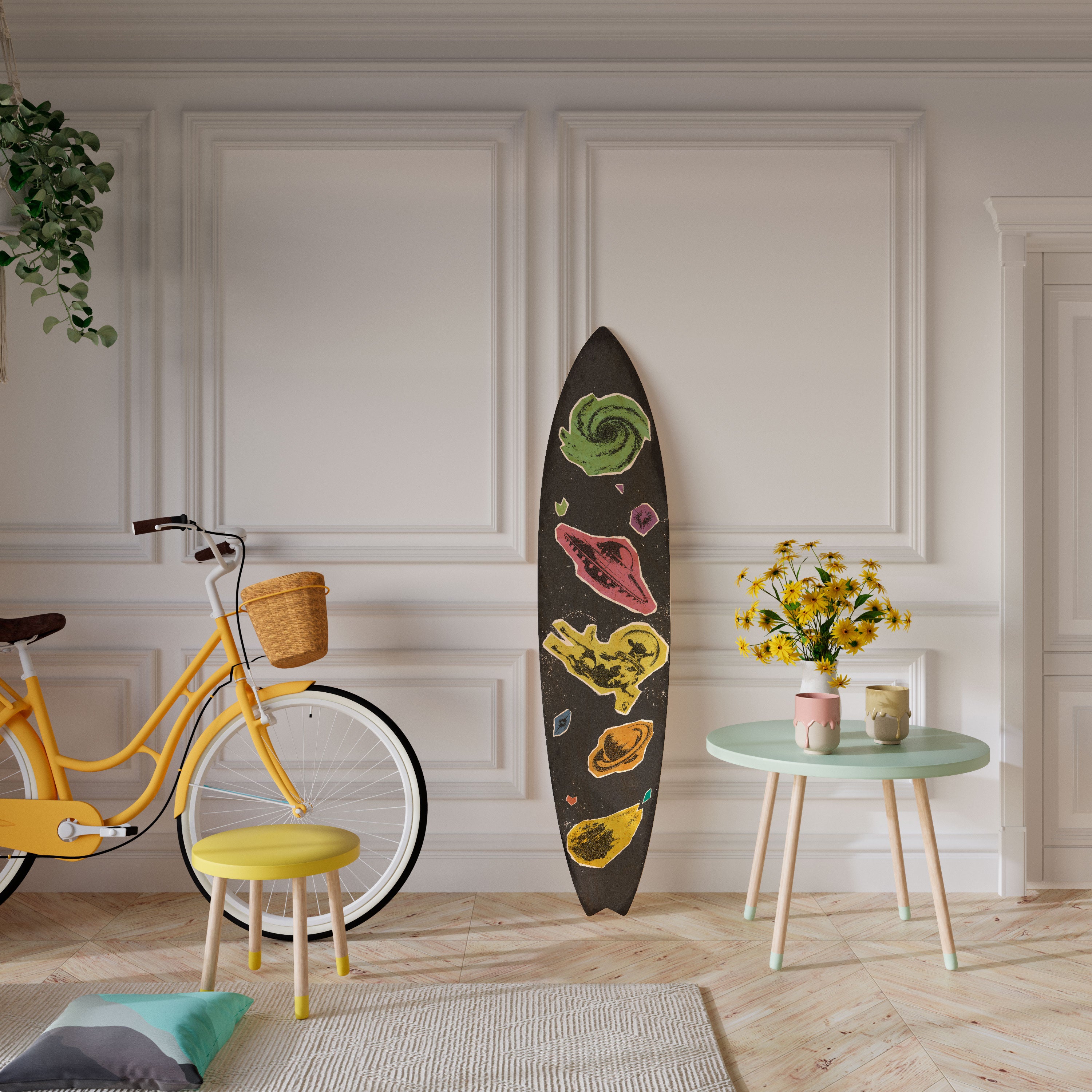 GALAXY MORSEL Deko-Surfboard