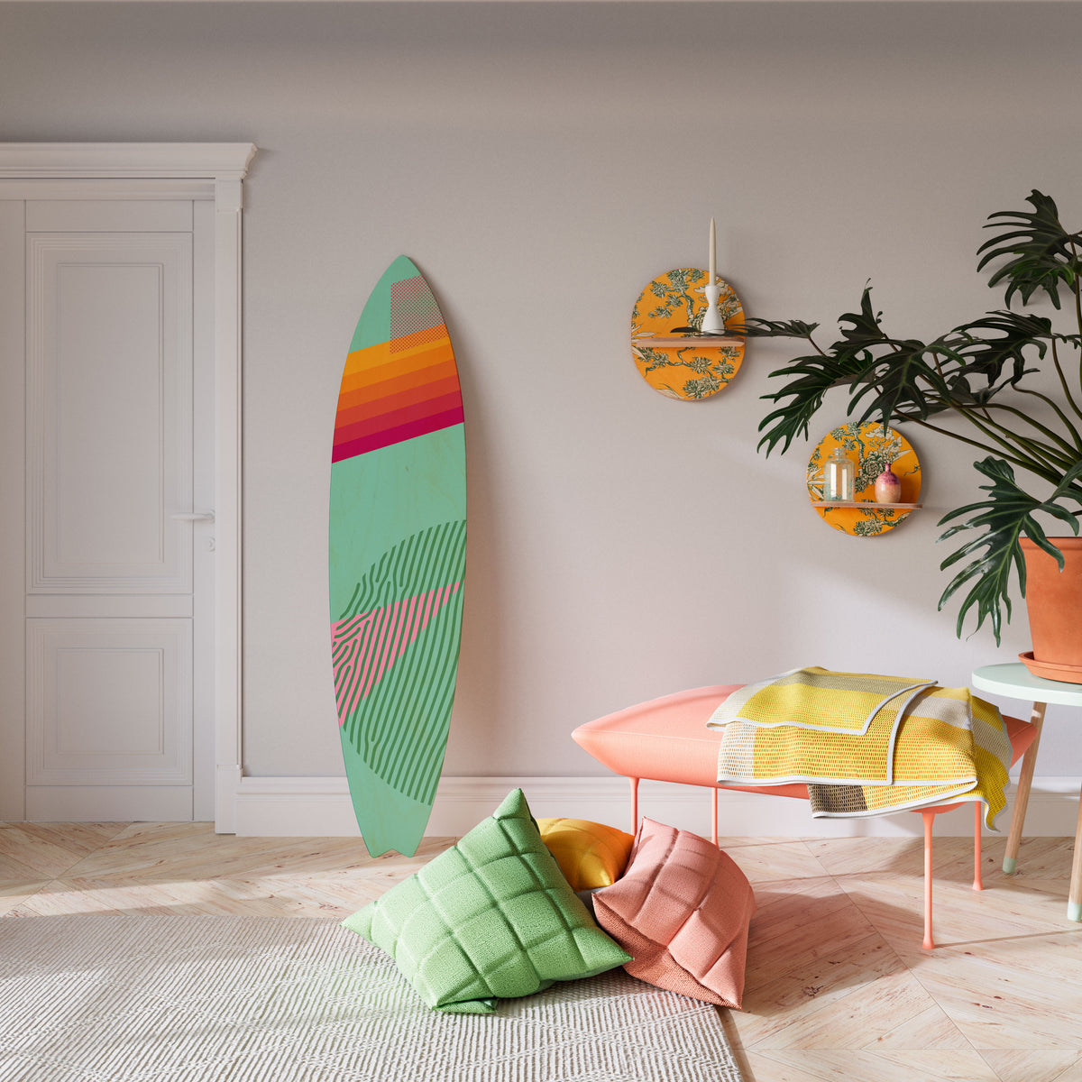 DAILY RADIANCE Deko-Surfboard