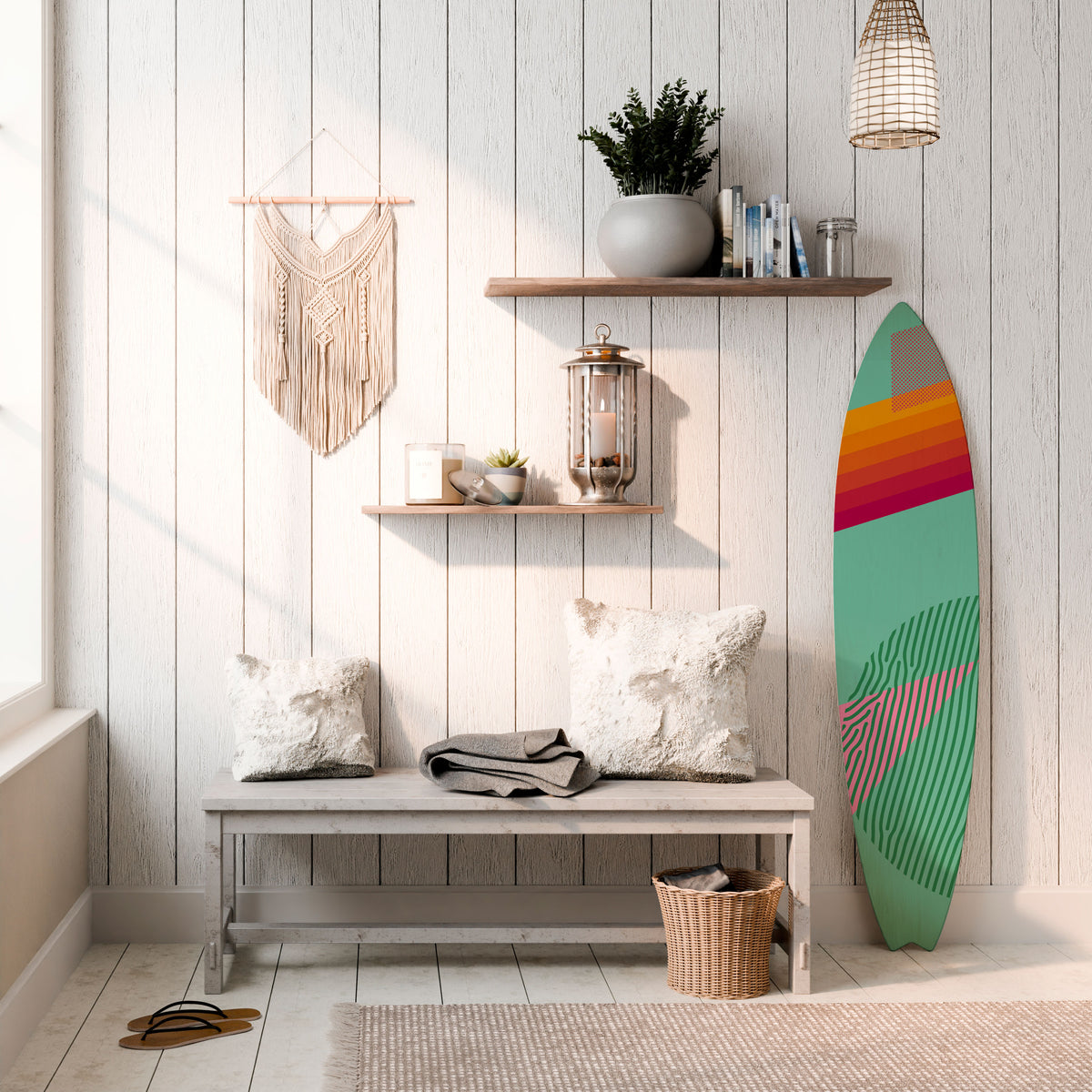 DAILY RADIANCE Deko-Surfboard