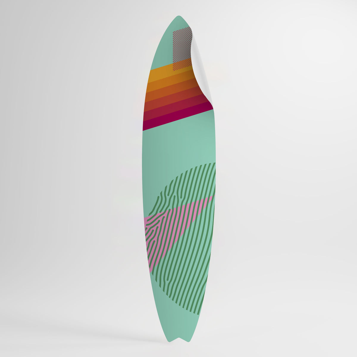 DAILY RADIANCE Surfboard-Wandsticker