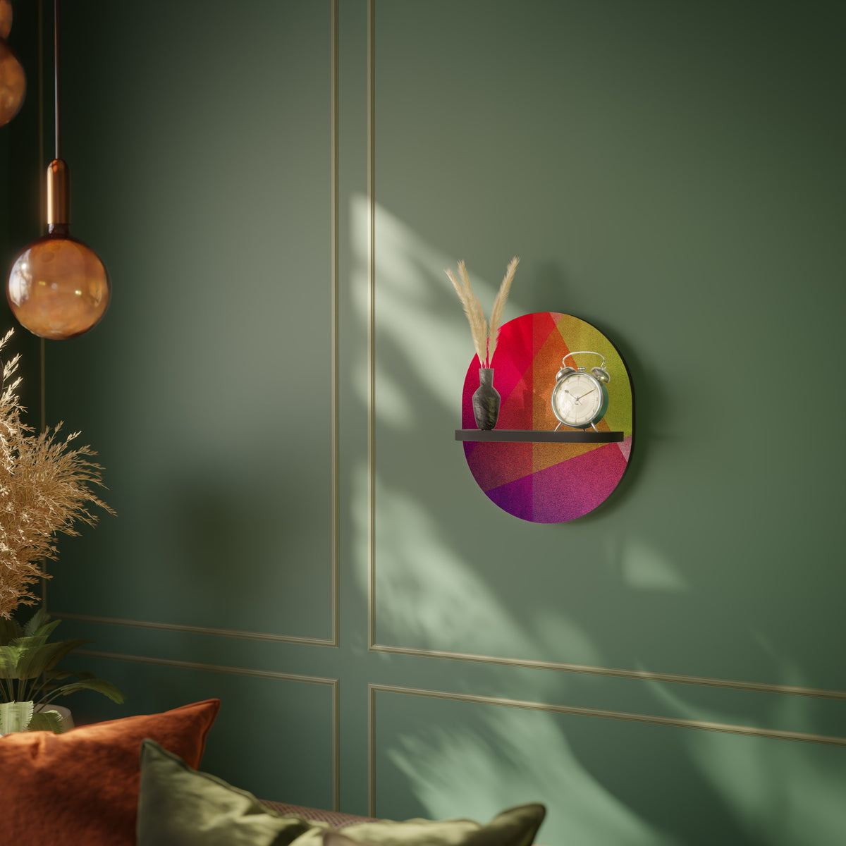 VIVID GEOMETRY Dekoratives Wandregal