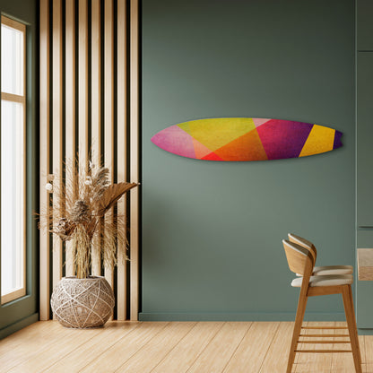 VIVID GEOMETRY Deko-Surfboard