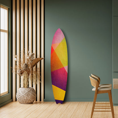 VIVID GEOMETRY Deko-Surfboard