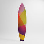 VIVID GEOMETRY Deko-Surfboard