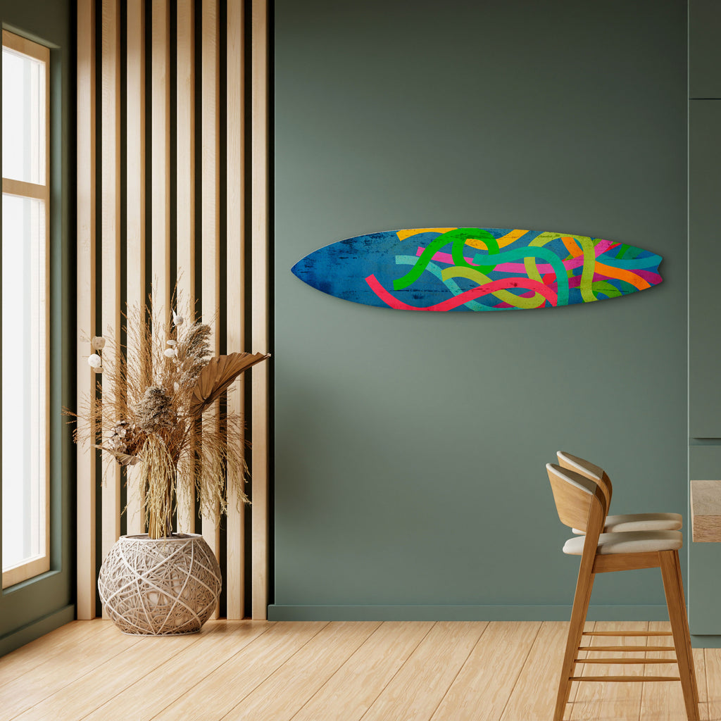 STREAMER TANGLE Surfboard Decorative Panel