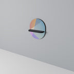 BRIGHT GEOMETRY Ovales Kunstregal in Schwarz