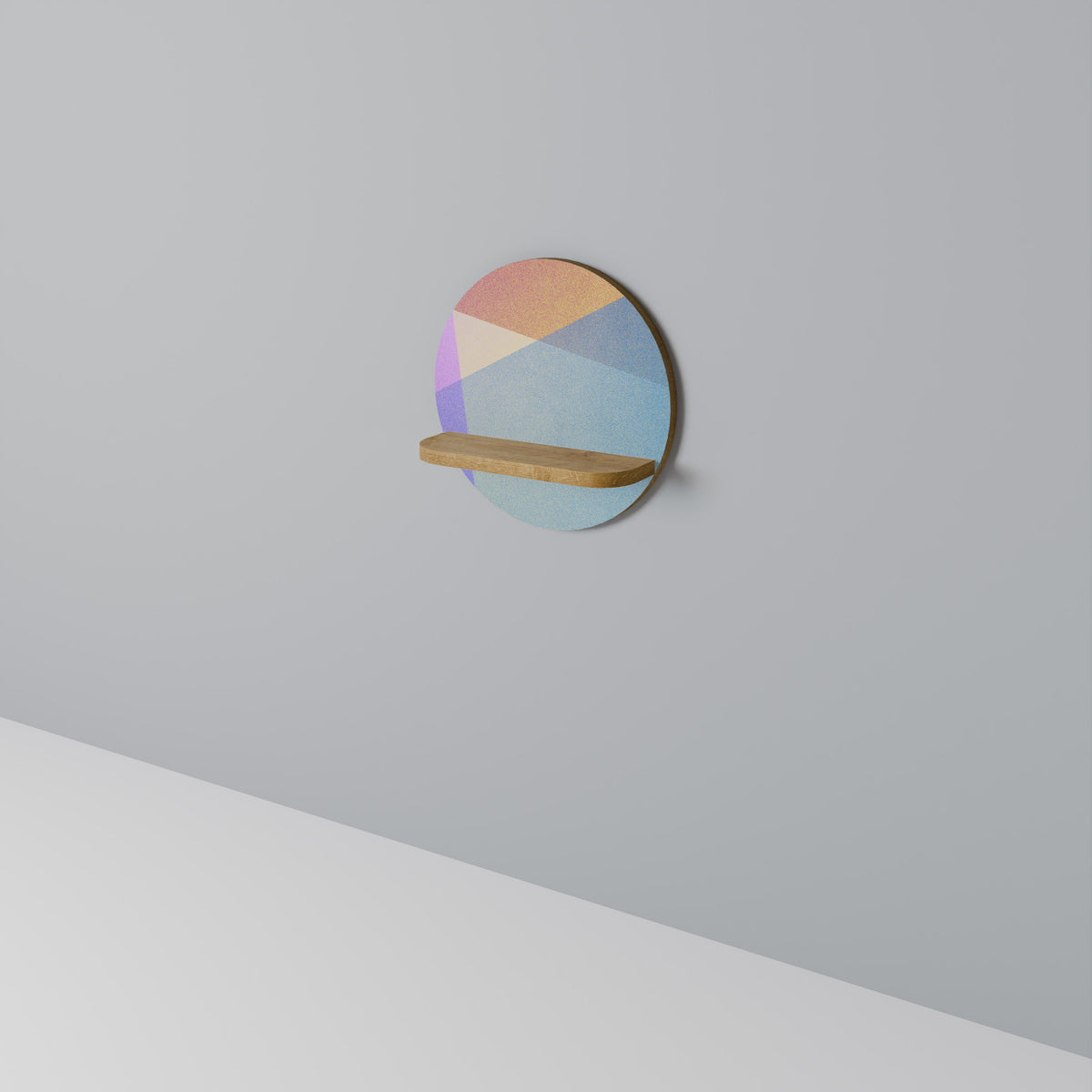 BRIGHT GEOMETRY Dekoratives Wandregal