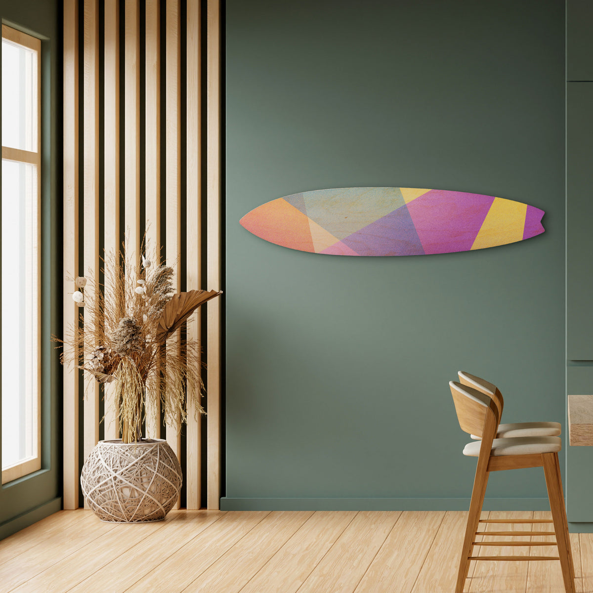 BRIGHT GEOMETRY Deko-Surfboard