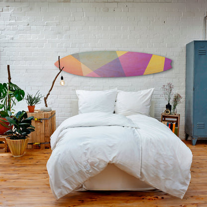 BRIGHT GEOMETRY Deko-Surfboard