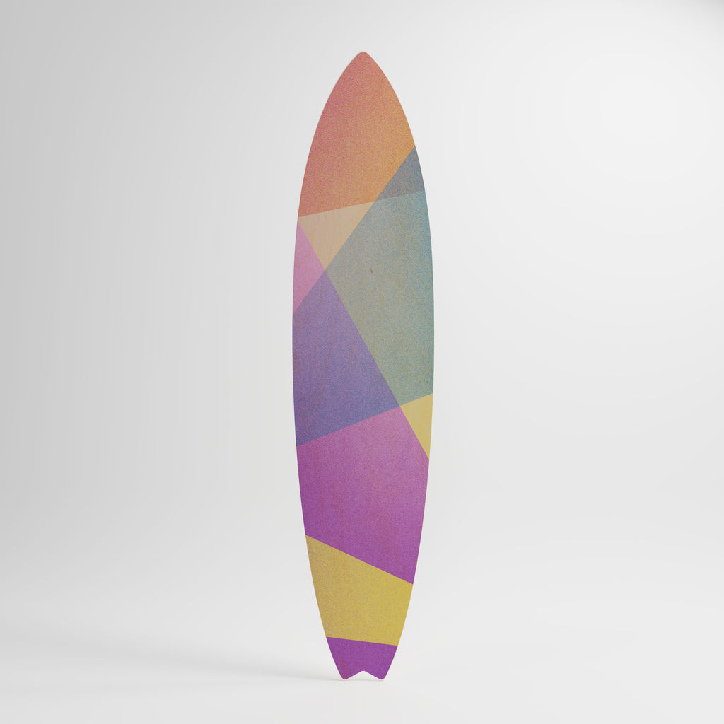 BRIGHT GEOMETRY Deko-Surfboard