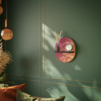 IRREGULAR PINK Ovales Kunstregal in Schwarz