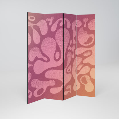 IRREGULAR PINK 4-teiliger Paravent