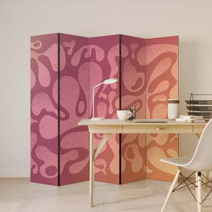 IRREGULAR PINK 5-teiliger Paravent