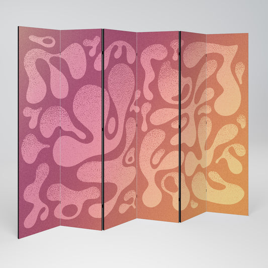 IRREGULAR PINK 6-teiliger Paravent