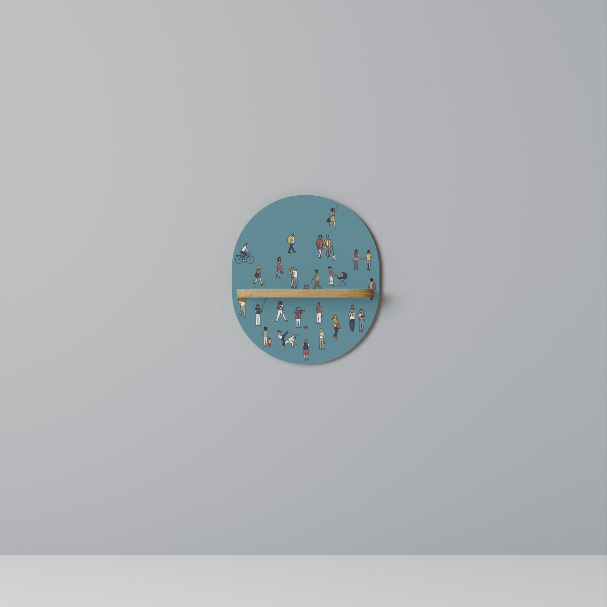 COLLECTIVE STREAM Dekoratives Wandregal