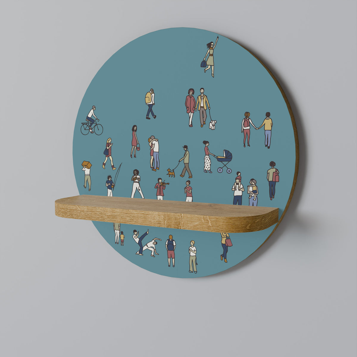 COLLECTIVE STREAM Dekoratives Wandregal