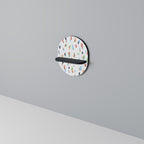 ENERGETIC SPOTS Ovales Kunstregal in Schwarz